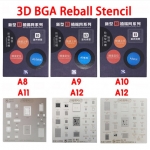 MiJing 3D BGA Reball Stencil For A12 iPhone Xs/XR
