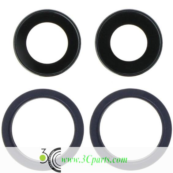 Back Camera Lens with Bezel Replacement for iPhone 13 4Pcs/Set