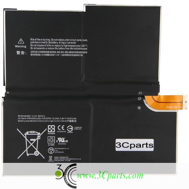 Keyboard Battery G3HTA005H G3HTA009H MS011301-PLP22T02 1577-9700 X883815-010 Replacement for Microsoft Surface Pro 3 163