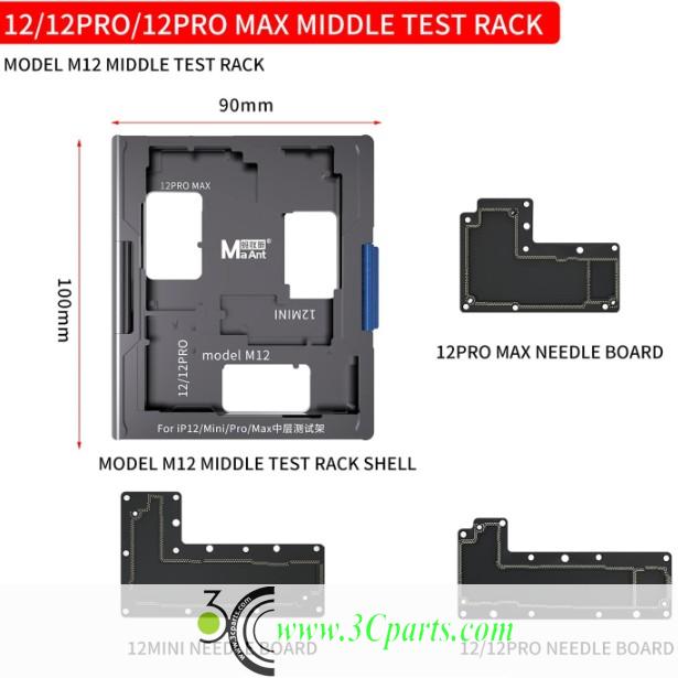 MaAnt Motherboard Layered Test Fixture Replacement M12 for iPhone 12/12P/12PM