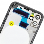 Rear Housing with Frame and Sim card tray side buttons Replacement for iPhone 11