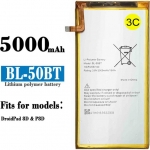BL-50BT 5000mAh Battery Replacement for Tecno 8D 8D & P8D & DroidPad 8D