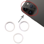Rear Camera Glass Lens Metal Outside Ring Replacement for iPhone 14 Pro 3pcs/Set
