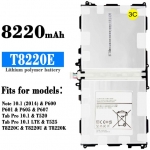 T8220E 8220mAh Li-ion Polyer Battery Replacement for Samsung Galaxy Note 10.1 Tablet Tab Pro 10.1 P600 P601 P605 T525 T5