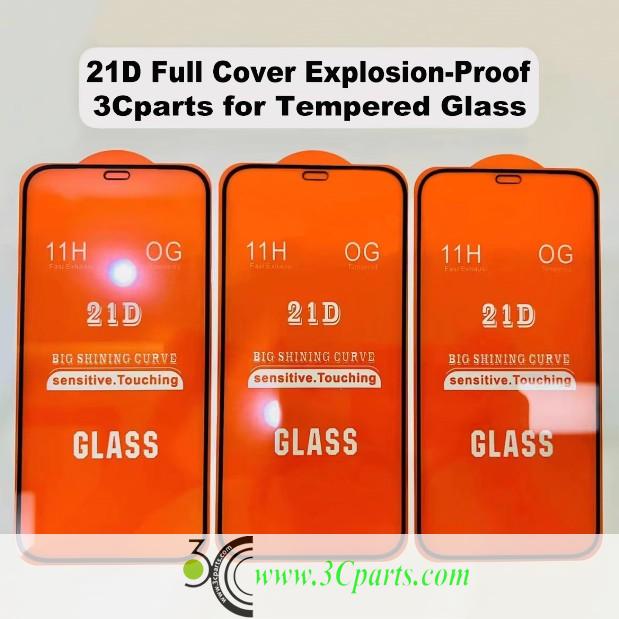 21D Full Cover Explosion-Proof Tempered Glass Film for iPhone Series