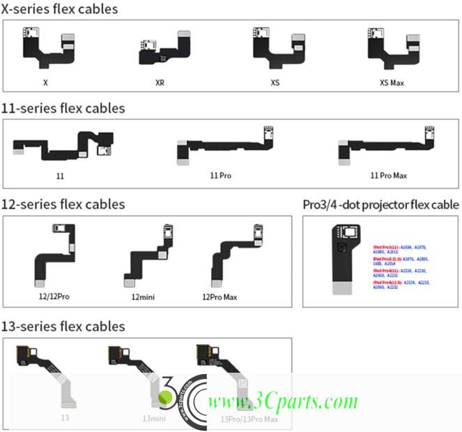 JCID Dot Matrix Flex Cable for iPhone X-13ProMax
