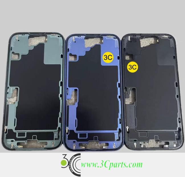 Middle Frame Bezel Plate Replacement for iPhone 16